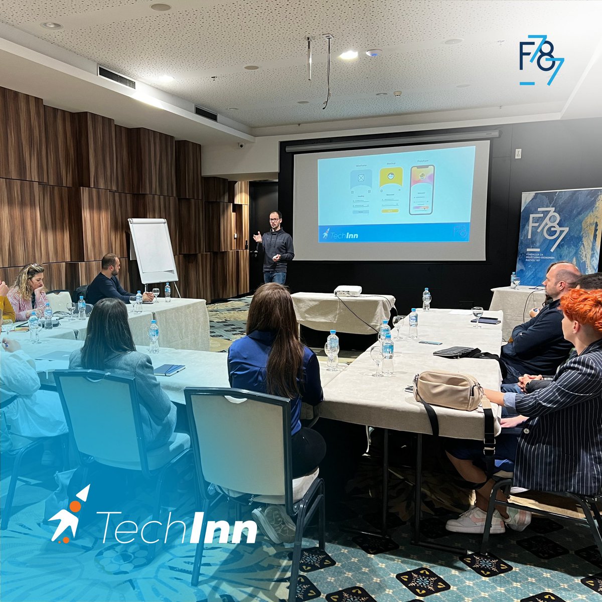 Fondacija787's tweet photo. 🚀 Amazing #TechInn #bootcamp it was!
Final step before welcoming our #TechInn startups to the final #DemoDay, scheduled for late May.
⏭ Stay tuned for more #TechInn updates! https://t.co/K5TMMAl1Lm