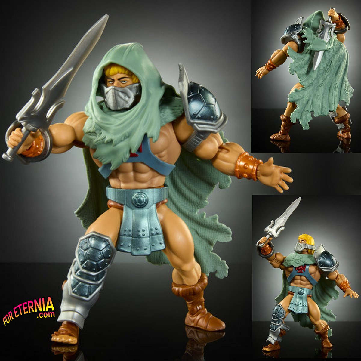 Taking a closer look at the upcoming 'Turtles of Grayskull' STEALTH NINJA HE-MAN Origins figure (available for pre-order later this year at your favorite fan channel retailer.) #MastersoftheUniverse #MOTU #TeenageMutantNinjaTurtles #TMNT #TurtlesOfGrayskull