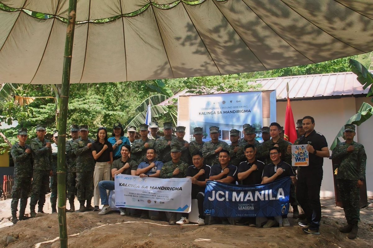 wadeeusores's tweet photo. Groundbreaking ceremony of our Kalinga Sa Mandirigma special project under JCI Manila in partnership with the Force Reconnaissance Group of the Philippine Marine Corps.

#iftheresaWILtheresaWADE #WEcandoit #ParaSaBayan #JCImanila #Marines https://t.co/vqtQbnvrC7