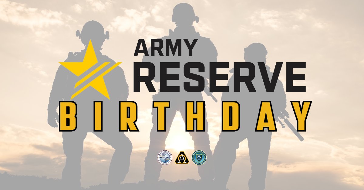 Happy Birthday to the brave soldiers who serve and have served in the @USArmyReserve! 🥳 Thank you for 116 years of supporting Army operations around the globe.