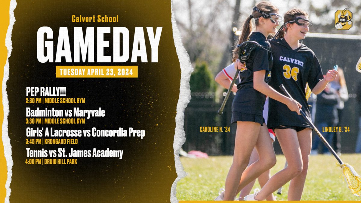 CS_MightyBees's tweet photo. BIG DAY AT CALVERT! #springsports #peprally https://t.co/gUjDwANKa1