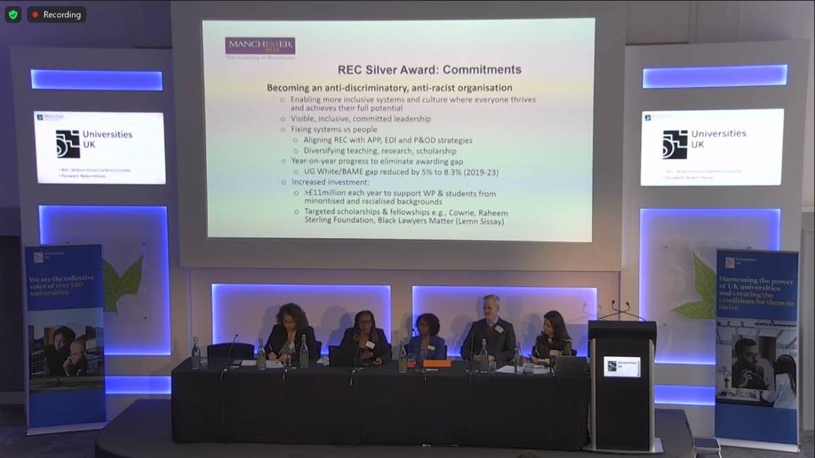 Our very own <a href="/EdgeDawn/">Professor Dawn Edge</a> at the UUK Conference today on ‘Closing ethnicity awarding gaps 2024.’ #ClosingTheGap
