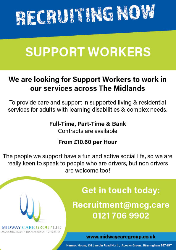 Midway Care Group will be attending the West Brom Jobs Fair on Friday 26th April at The Hawthorns Stadium, 10am - 1pm.