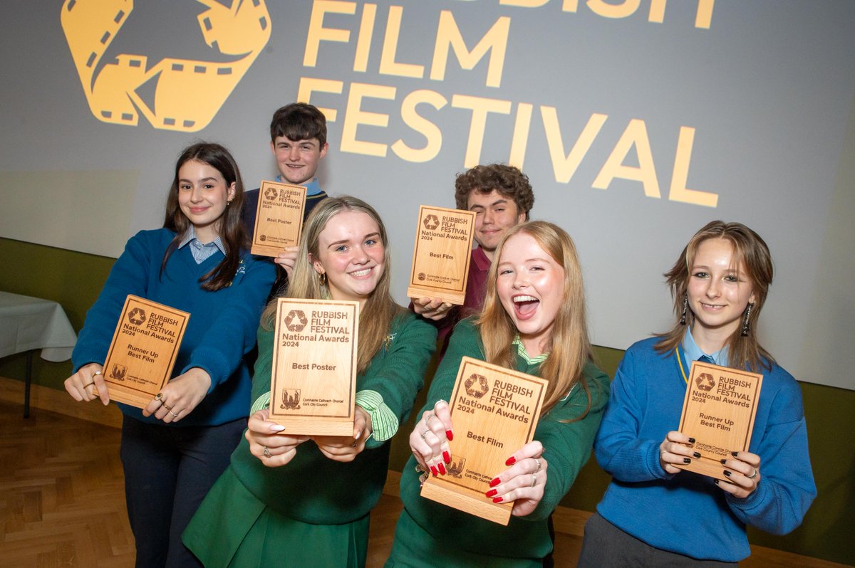 ♻️ Secondary schools from all over County Cork gathered at @fotawildlife for the regional #RubbishFilmFestival Awards, an event dedicated to promoting environmental awareness and sustainability through the powerful medium of film. As part of the programme, Transition Year