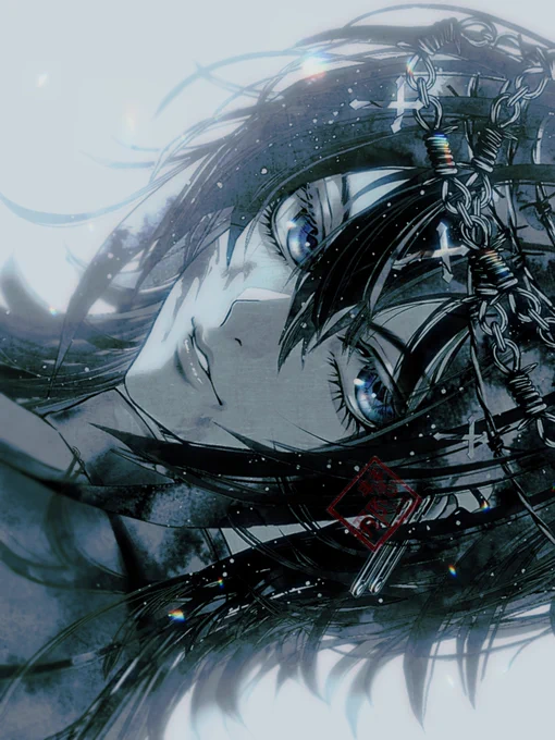 #私はこういう絵師です見た絵師全員参加 暗くて黒い絵を描きます 
