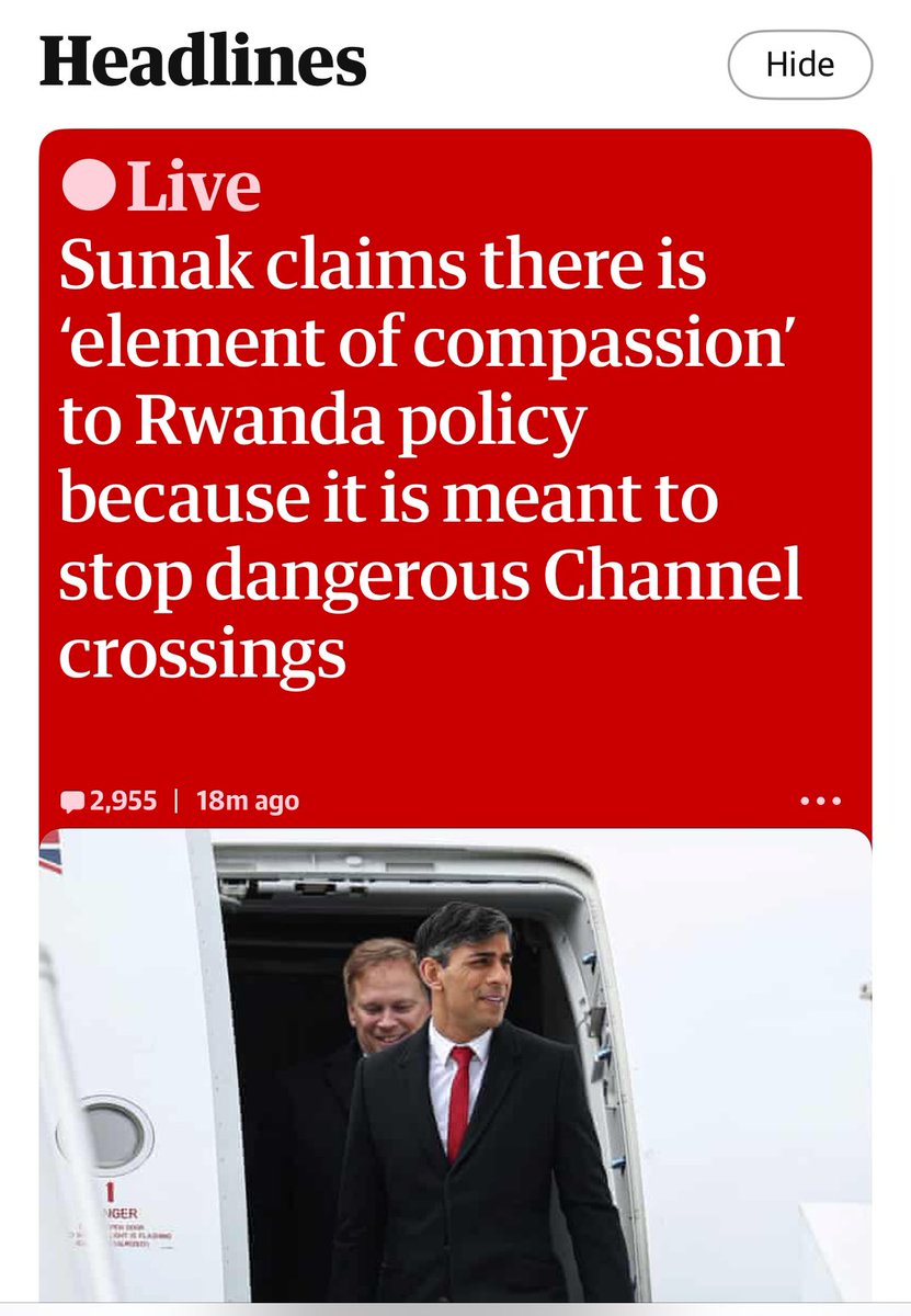 I know I’m confident in a policy when its architects insist it has an “element of compassion.” An absolutely normal way of describing something that is in no way immoral cruelty and I don’t even know why you’d say that shut up