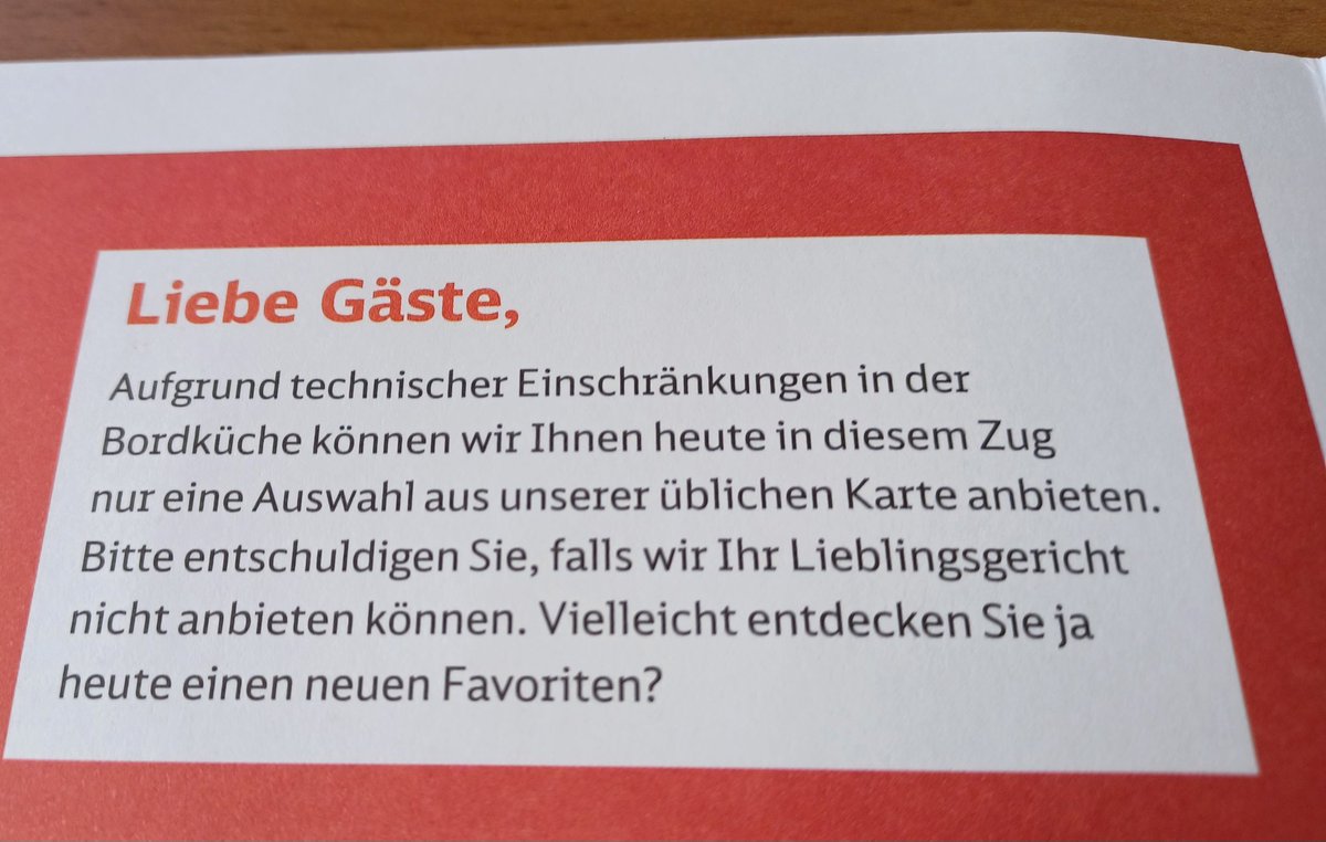 ruppa62's tweet photo. @DB_Presse @DB_Bahn Einmal Bordrestaurant und nicht wieder. Von Service und Freundlichkeit keine Spur. Gehe extra nach vorne und werde nach kurzer Begrüßung "Hi" an der Bordküche stehengelassen. Nach Ansprache wird nur gefragt "Und was wollen Sie jetzt?"...  ICE901 https://t.co/FP01kRleeP