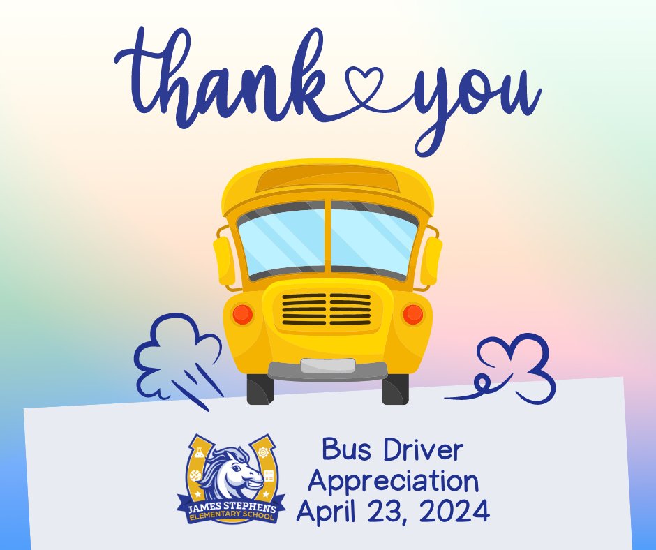 JSEMustangs's tweet image. #Didyouknow it is Bus Driver Appreciation Day? 🚌 The purpose of this day is to give a heartfelt thank you to our School District of Lee Co bus drivers for getting our scholars to and from school safely! TY for your dedication to our schools, families, and communities. 💙🐴💛