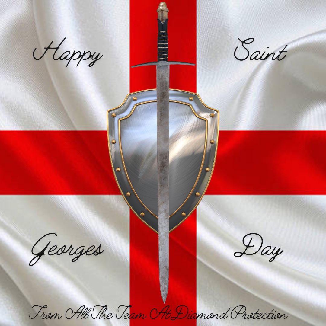 Wherever you are today, Happy St Georges Day. Stay Safe, Be Happy & Celebrate.

#securityservices #crowdsafety #wearediamondprotection #doorsupervisor #mannedguarding #keyholding #mobileresponse #k9security #dronesecurity