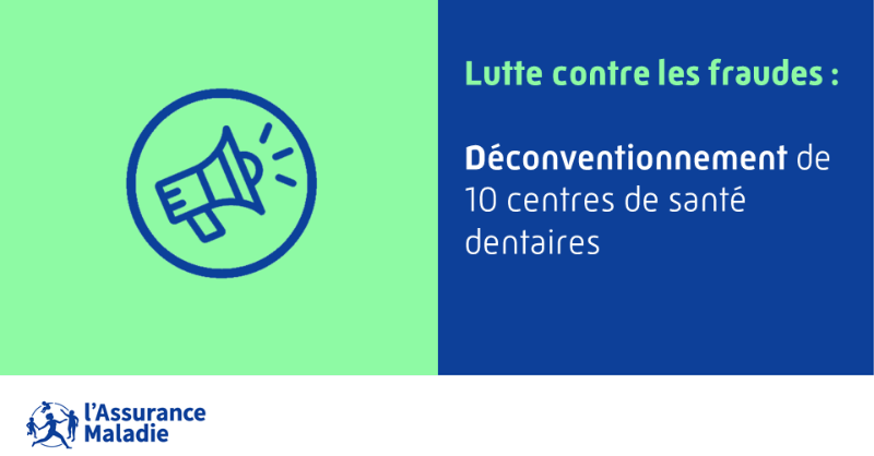Assur_Maladie's tweet photo. #LutteContreLesFraudes | Dans le cadre de ses actions de lutte contre les fraudes, l’Assurance Maladie engage de nouvelles procédures de déconventionnement contre 10 centres de santé dentaires d’un même réseau, pour des durées allant de 1 à 5 ans et à compter du 13 mai 2024.