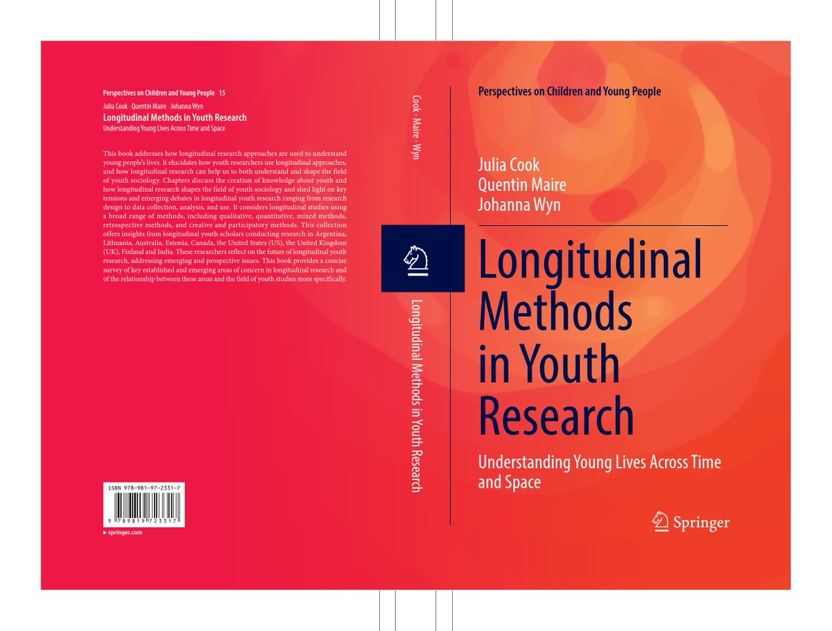 📣 We are delighted to announce that #Longitudinal #Methods in #Youth #Research: Understanding Young Lives Across Time and Space book launch event will take place as part of our QLR conference on Monday 10th June! More➡️ funore.org/l/book-launch-… @futurenordics @springerpub