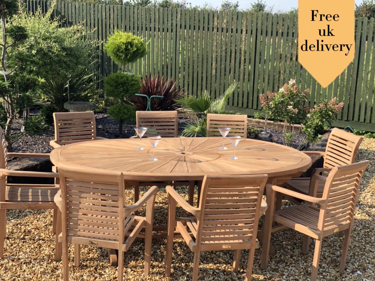 Our lovely premium oval table with 8 stacking chairs just £1,699.00!! Buy now!🔥🔥💯
#TEAKGARDENFURNITURE
#TEAK #teakgarden #teakpatio #summer #spring #table #garden #gardenfurniture #teaktable #loveyourgarden #woodcarving #natural #natrualwood #wood #teakwood #extirors #home