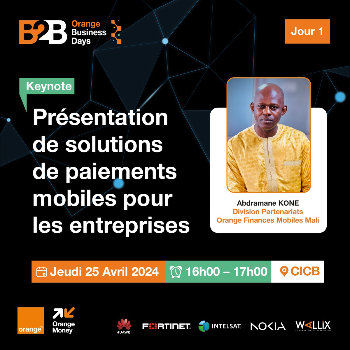 Orange Business Days, découvrez nos solutions de paiement mobiles à travers cette Keynote #OrangeEntreprise #OrangeBusinessDays #OrangeMali