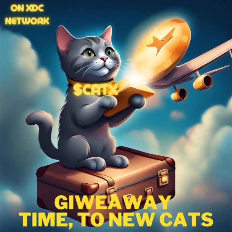 cryptowaikoah's tweet photo. 🚨 GIVEAWAY! 🚨
1,000,000 $CATX on $XDC
1. Follow
2. Like and Repost this
3. Tag 2 people
4. Download any XDC Wallet (xSwap)
     Giveaway ends 4/30/24
@CatOnXDC @xdc_community @XSwapProtocol @xswap_link https://t.co/pMRKgQ8R86