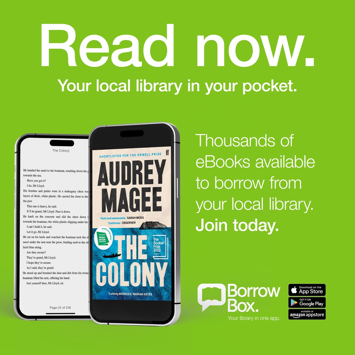 Staff-pick Saturday!📚
Every week we want to bring you a book that one of our staff wants to recommend. This week we have 'The Colony' by Audrey Mcgee.
The eBook and eAudiobook versions are now available on our #Borrowbox app.
#AlwaysOpen #ListenNow #ReadNow