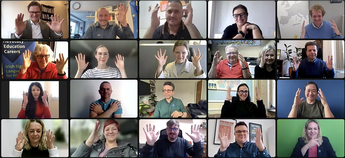 EUD_Brussels's tweet image. Today, we held a webinar for our members -national associations of the deaf- on the importance of data collection to support their advocacy efforts, via an EUD census on deaf people - thank you to all who participated for your valuable contributions! #EUDisabilityRightsStrategy📊
