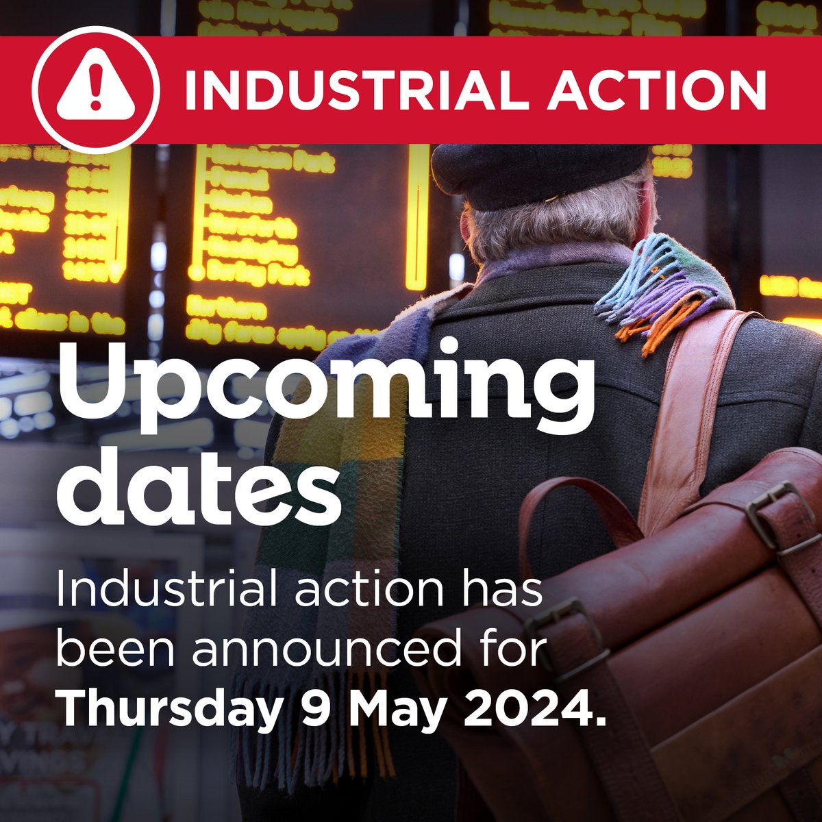 Industrial action has been announced on Thurs 9 May for LNER as part of multiple strikes by members of drivers' union ASLEF. LNER trains for Thurs 9 May have been taken off-sale while we work out how this action affects our timetable. For latest updates: spkl.io/60104Lssa