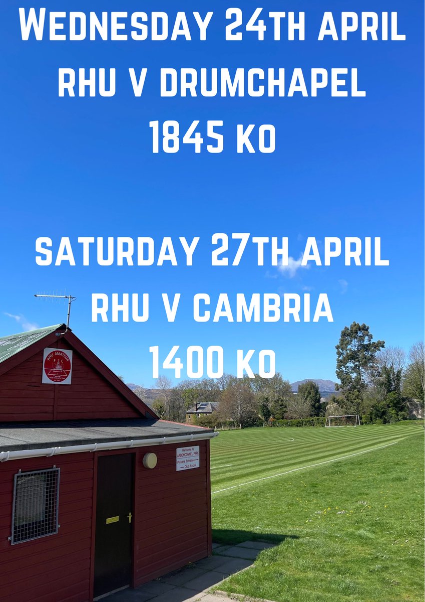 @CaledonianAFA double header this week at Ardenconnel. Look forward to seeing you at the Rhu @helensburghadv @scottish_aff @scotscores