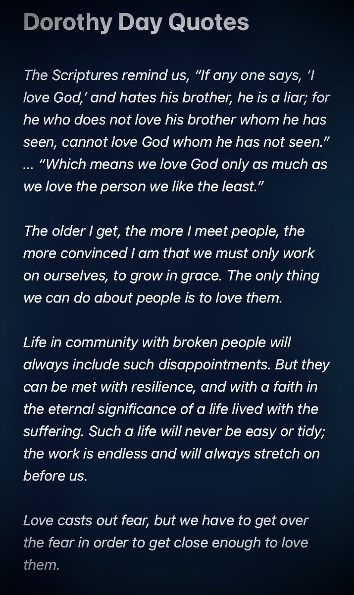 I invite you read & pray w/ these quotes from Servant of God Dorothy Day. Which one of these quotes stands out to you the most & why? #pray