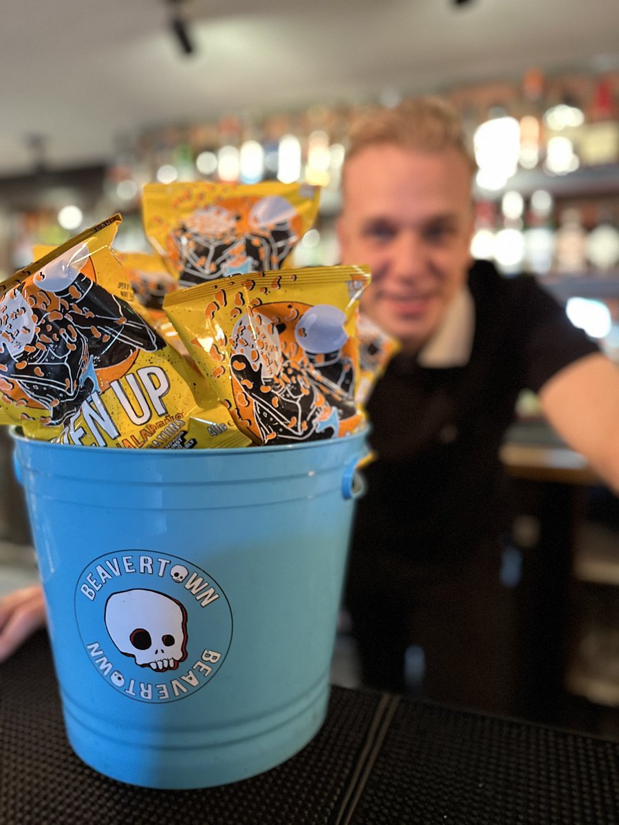 Introducing “Open Up” crisps. A fantastic campaign by @beavertown and @calmzone, each packet has a question inside to get you talking to your mates about the stuff that matters! We are giving these away Monday to Wednesday in April with every pint of Beavertown!