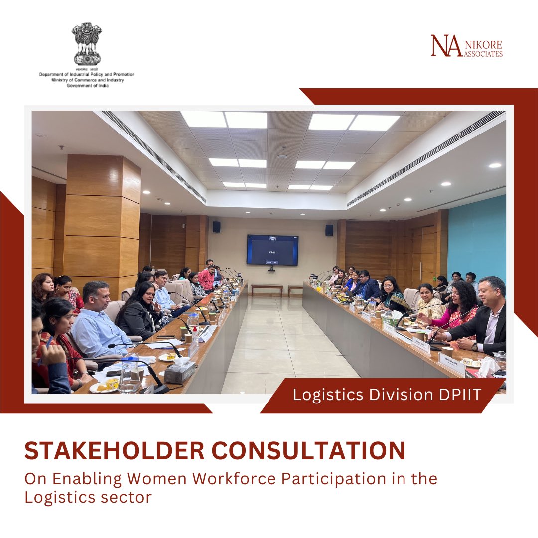 @mitalinikore had the honor of participating in a stakeholder consultation, organized by @DPIITGoI and @giz_india. From addressing #InfrastructureChallenges to promoting #DigitalInclusivity, we're committed to empowering #WomenInLogistics. @Logistics_MoCI #logisticsinnovation