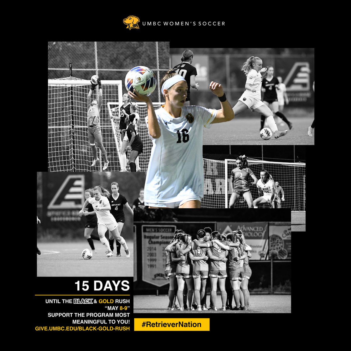 Black & Gold Rush Giving Day is May 8 & 9! Please consider giving a gift to our Women’s Soccer Program. No gift is too big or too small. All gifts are greatly appreciated. Link is in the bio. Thanks in advance! Go Dawgs!