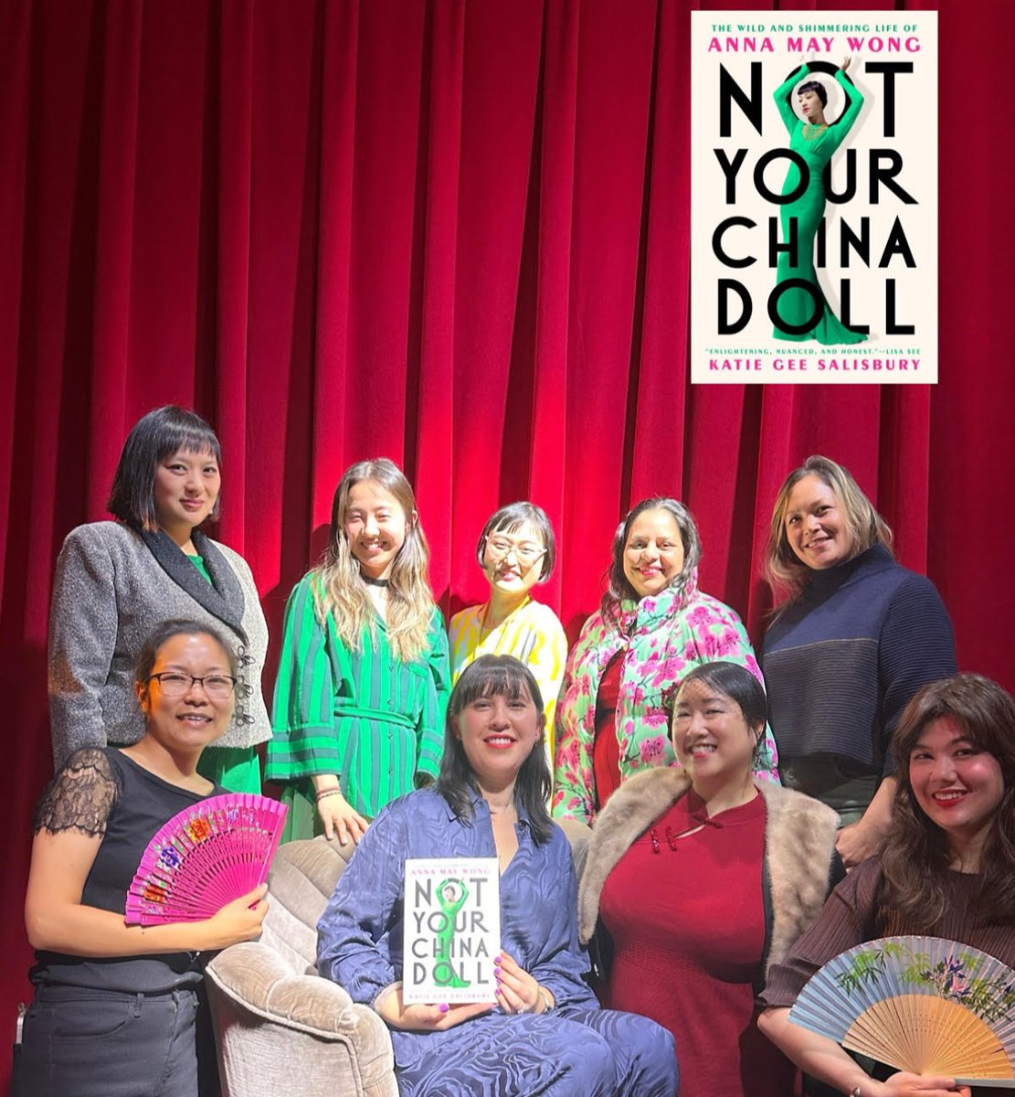 Our wonderful friend and book club-mate, @ksalisbury just published her debut nonfiction biography about Anna May Wong, NOT YOUR CHINA DOLL. Teachers, let's talk about Wong in our classrooms!