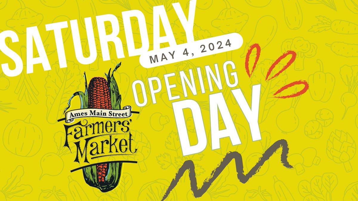 The Ames Main Street Farmers' Market was named the best local event in the 2023 Community's Choice Best of Story County awards. The 2024 season is now less than two weeks away. Mark your calendars to visit Downtown Ames on Saturday, May 4. #SmartChoice
