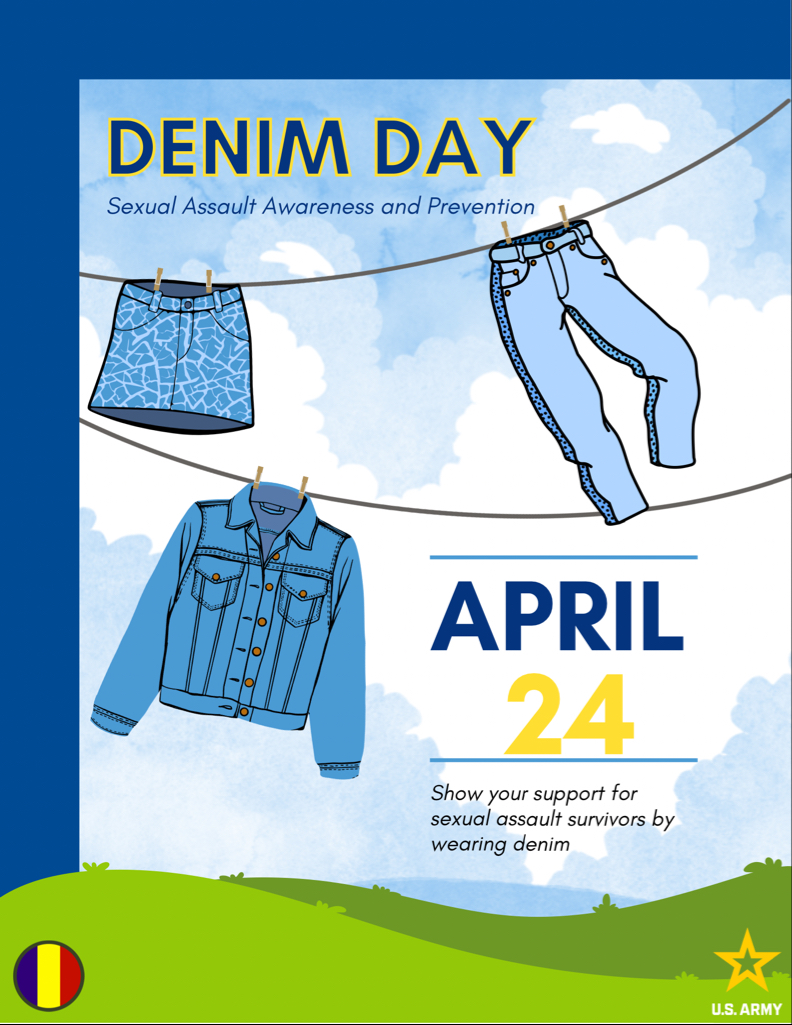 Tomorrow is #DenimDay! Wear your favorite jeans & teal clothing to show your support for sexual assault survivors in honor of #SAAPM.

Denim Day stands against sexual assault, victim blaming & destructive attitudes. Learn more: denimday.org

#TeamSill #TakeCareOfPeople