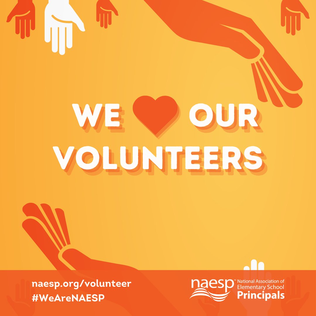 It's Volunteer Awareness Week! Associations like @naesp are the backbone of so much that's good in the world--and volunteers make it all happen! Thank you to the many volunteers who I've worked w/ over the yrs. #PrincipalMag #equity #principals #APs #service #WeAreNAESP