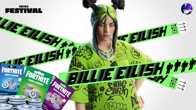 bymeAstro's tweet photo. To celebrate the Billie Eilish x Fortnite Festival Collab, i‘m giving away 1.000 VBucks
💚 To Enter 📷
-Follow @bymeAstro
-USE My CODE ATXA
-Like AND COMMENT
#Fortnite #AstroX #ATXA https://t.co/2K0ijTGYu6