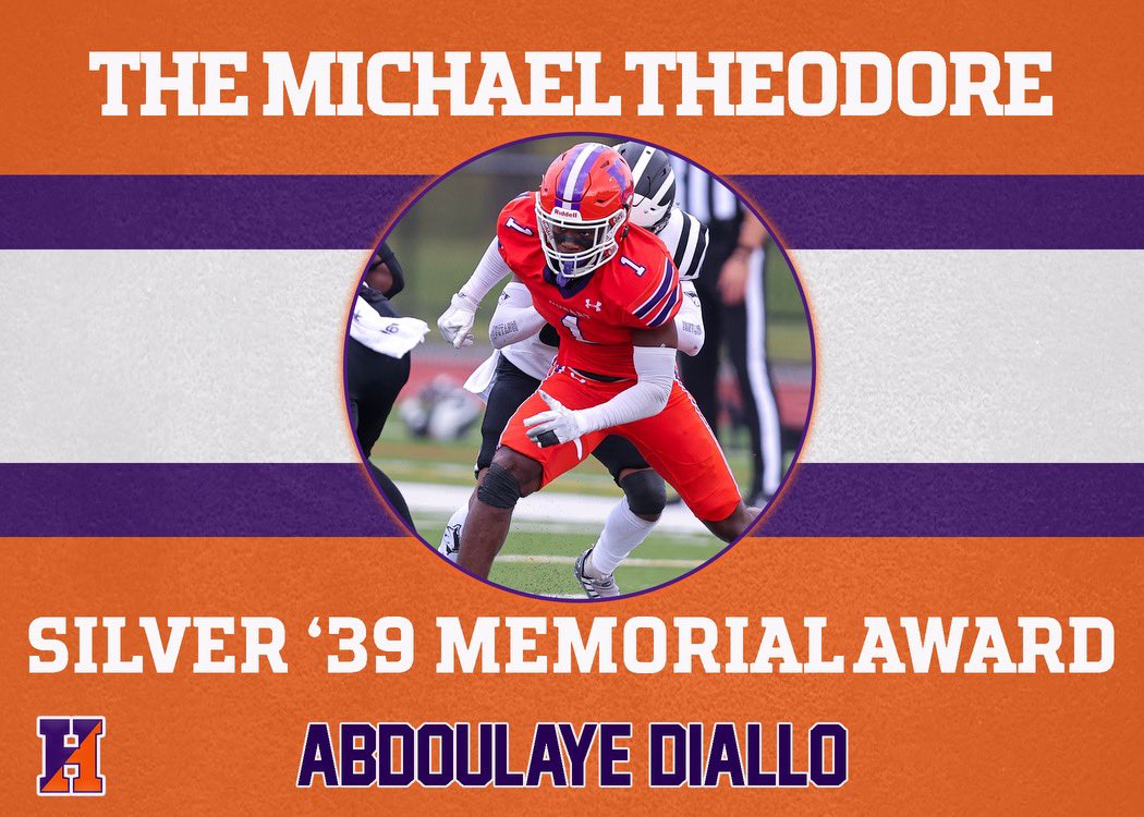The Michael Theodore Silver ‘39 Award for scholarship, sportsmanship, and perseverance. #TheHobartWay