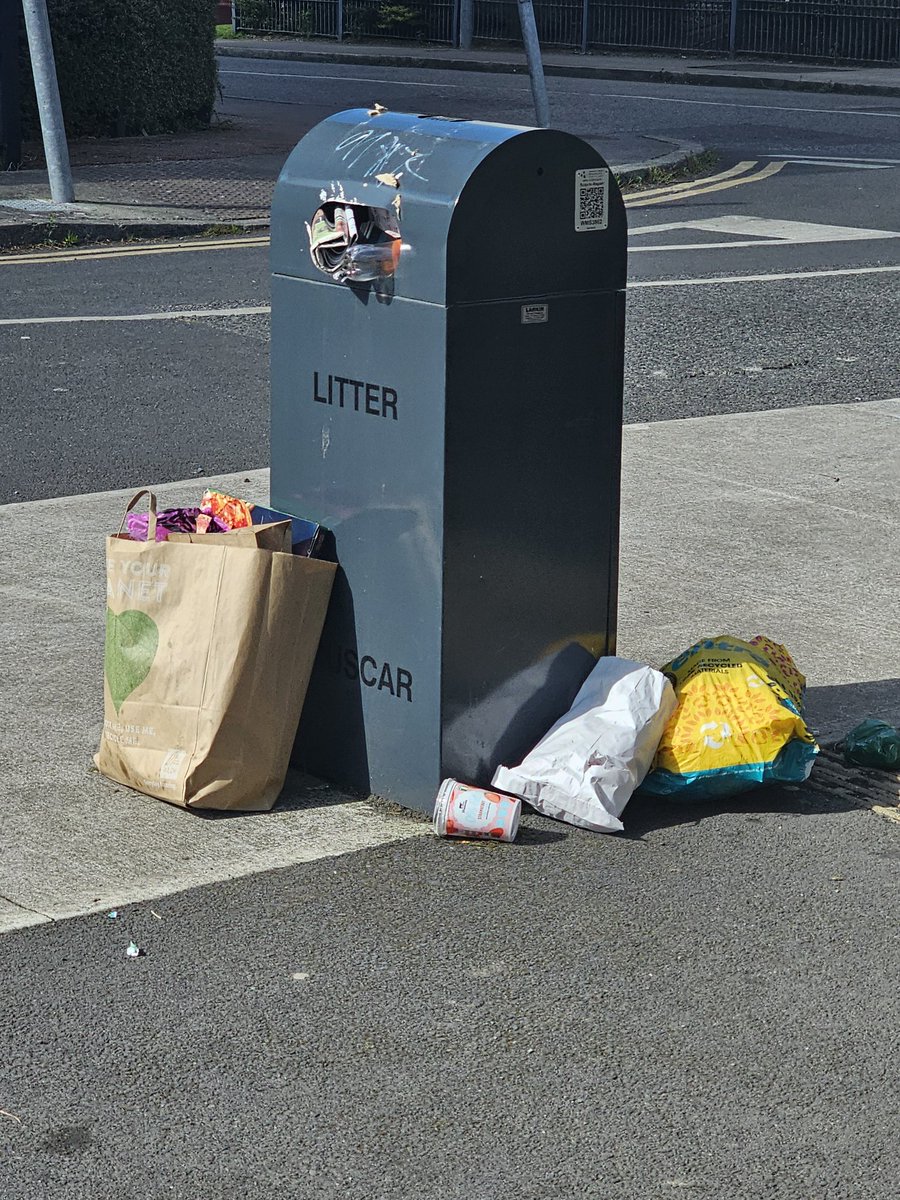 MariaAGarciaEC's tweet photo. @Fingalcoco The trash has been piling up for a week now, and rats are partying it up in the kids playground at night. We need more bins around the area. https://t.co/y6arfnapLw