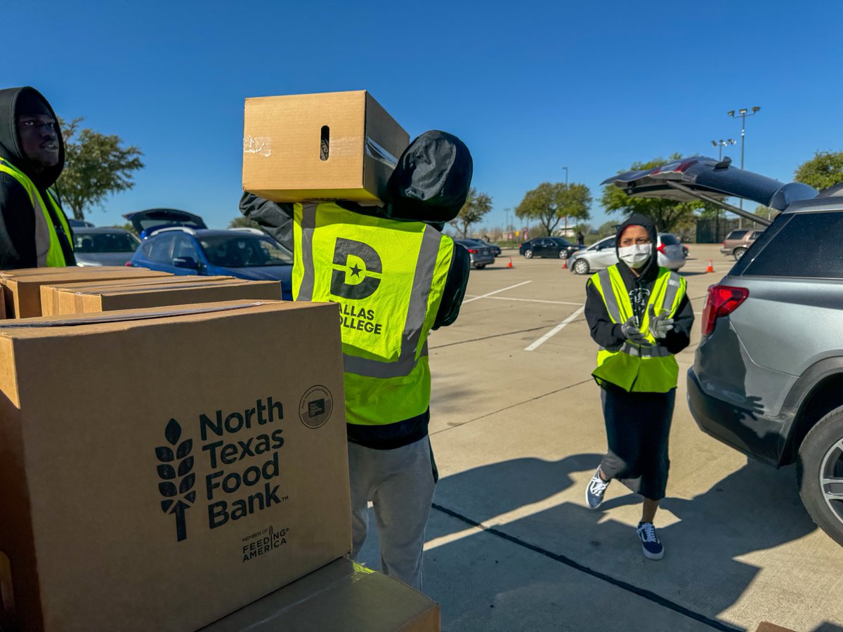 Repost or like the good news to help a neighbor in need. The @ntfb drive-thru pantry is stopping by our West Dallas Center, Wednesday, April 24, 10 a.m.-noon. Stay in your car, and our team will handle the rest by bringing the food to you!