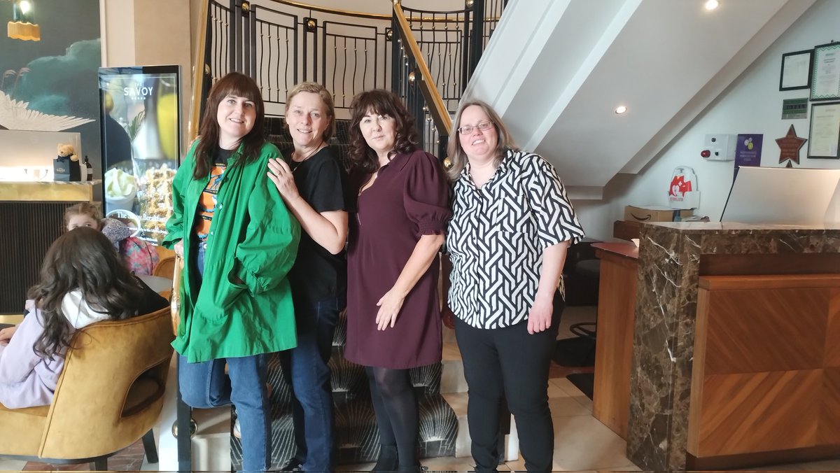 The Catalyst team - Susan, Aoife and Manuela - say goodbye and thanks to Alison Millar, documentary filmmaker who was a guest and bursary award judge at this year's @CatalystIntFF @ericastarling1 @NFS_IADT @susanliddy2 @WFTIreland