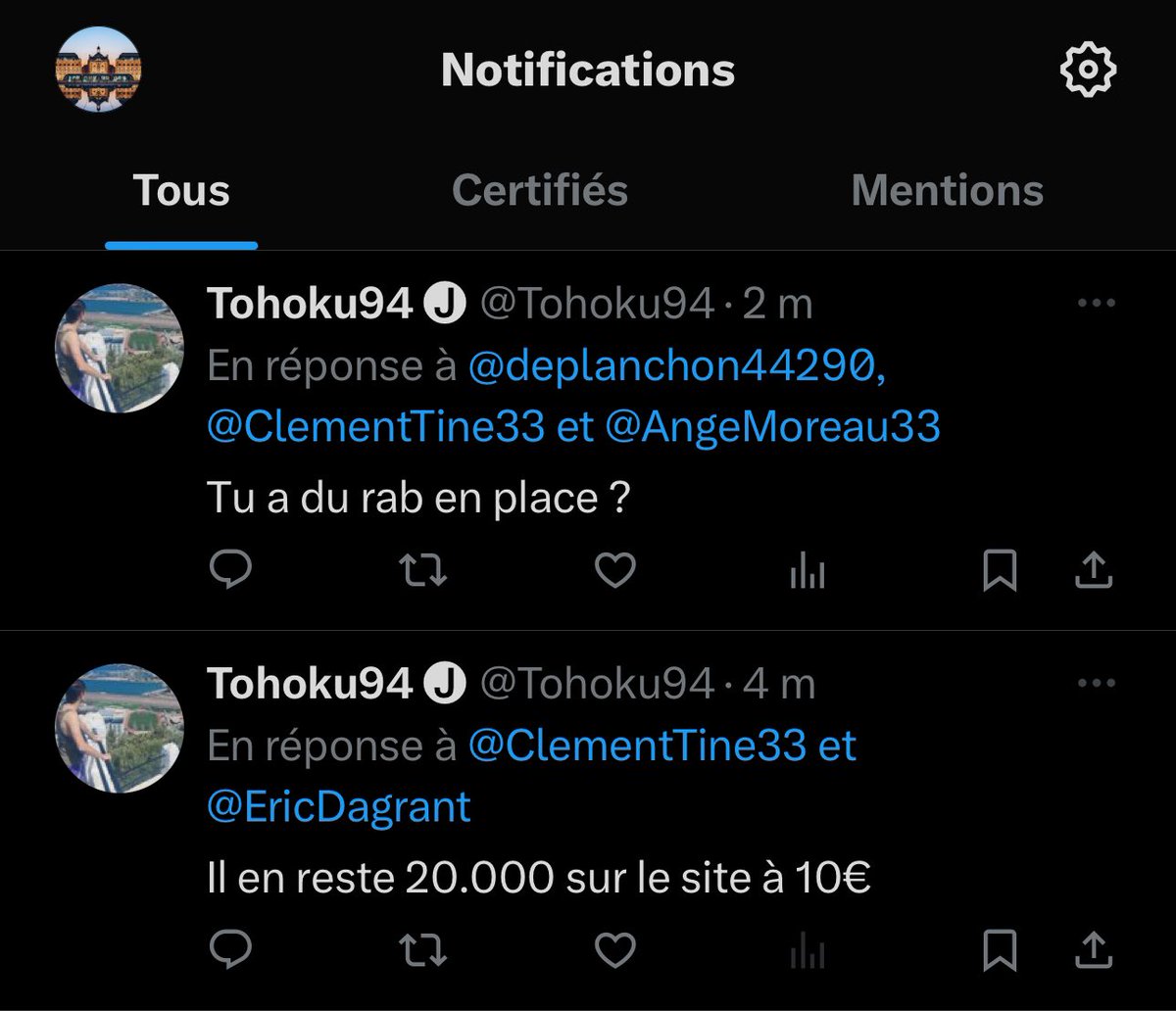 ClementTine33's tweet photo. @Tohoku94 @EricDagrant Commence par suivre tes conseils alors 😉 https://t.co/JCGVu1HhlX