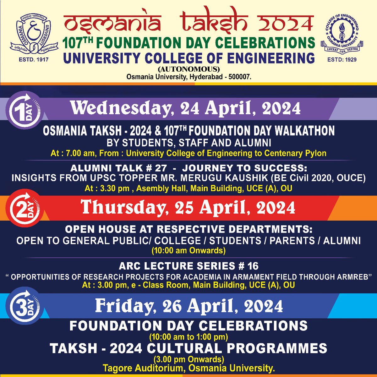 OSMANIA UNIVERSITY tweet media