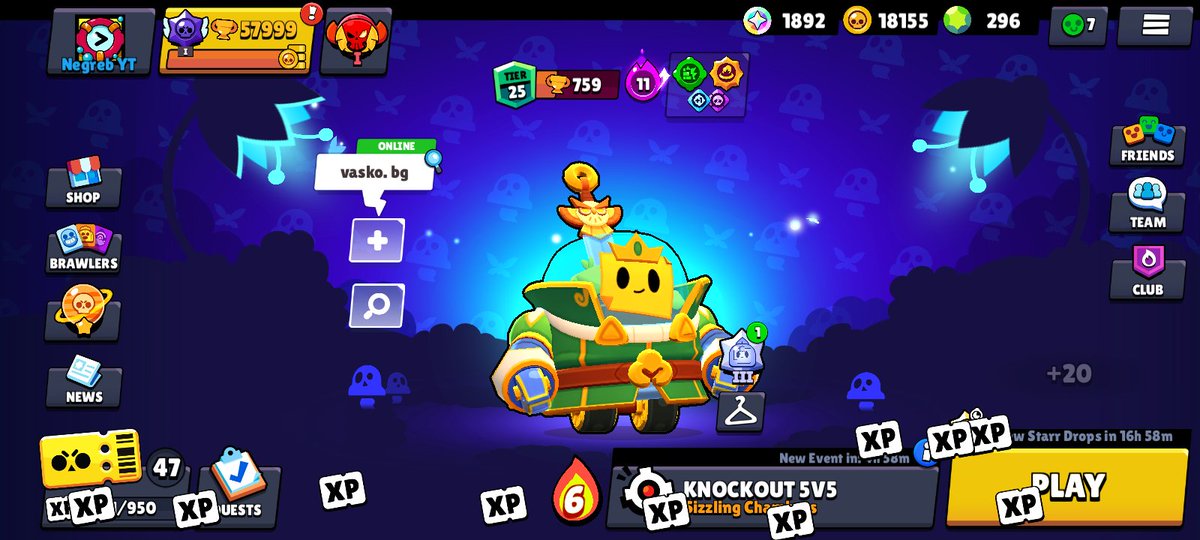 Negreb_YT's tweet photo. 1 game to 58k 🤩
#BrawlStars #TrophyPush #RoadTo80K https://t.co/xyXerd8veO