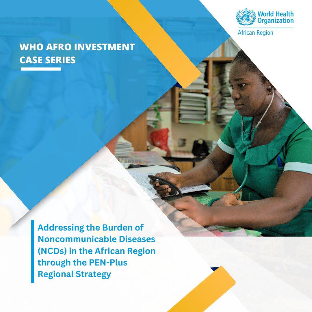 The African region has the highest burden of #NCDs. Good news is, cost-effective interventions exist. At #ICPPA2024, @WHOAFRO investment case calls on partners to work with @WHO & increase investments in #PENPlus regional strategy to beat severe #NCDs.
➡️ bit.ly/3W66TDH