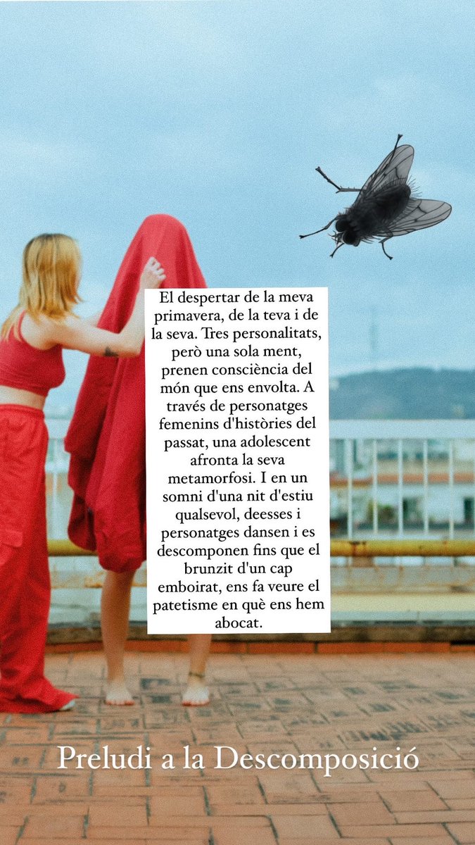 AppRejected's tweet photo. Feliç St Jordi🐉💐 Nosaltres l’hem celebrat amb les alumnes del Institut Vall de Llémena fent 🪰Preludi a la Descomposició🪰🎭🤸🏻‍♀️✨ https://t.co/c7vh06rFI4