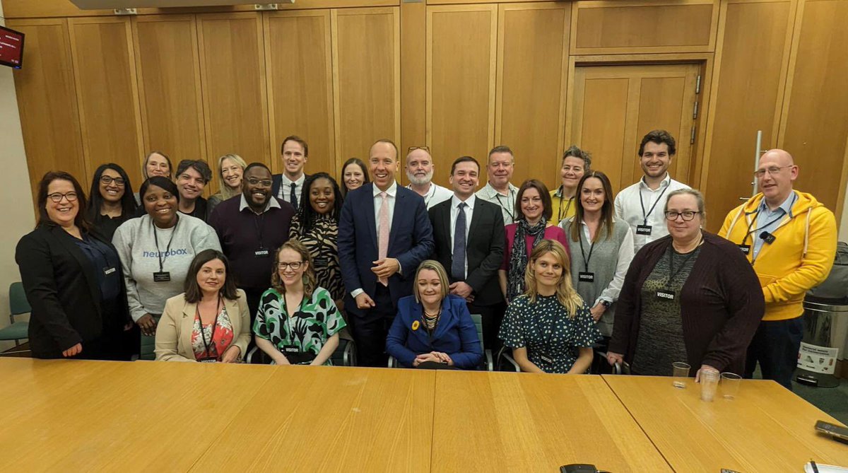 MattHancock's tweet image. A huge thank you &amp;amp; a big shout out to the stakeholders who have come to Parliament today to support my Neurodivergent Conditions Bill. 

The support I’ve received has been incredible.

For those coming to the public gallery, the bill will be read just after 2pm.

See you shortly.