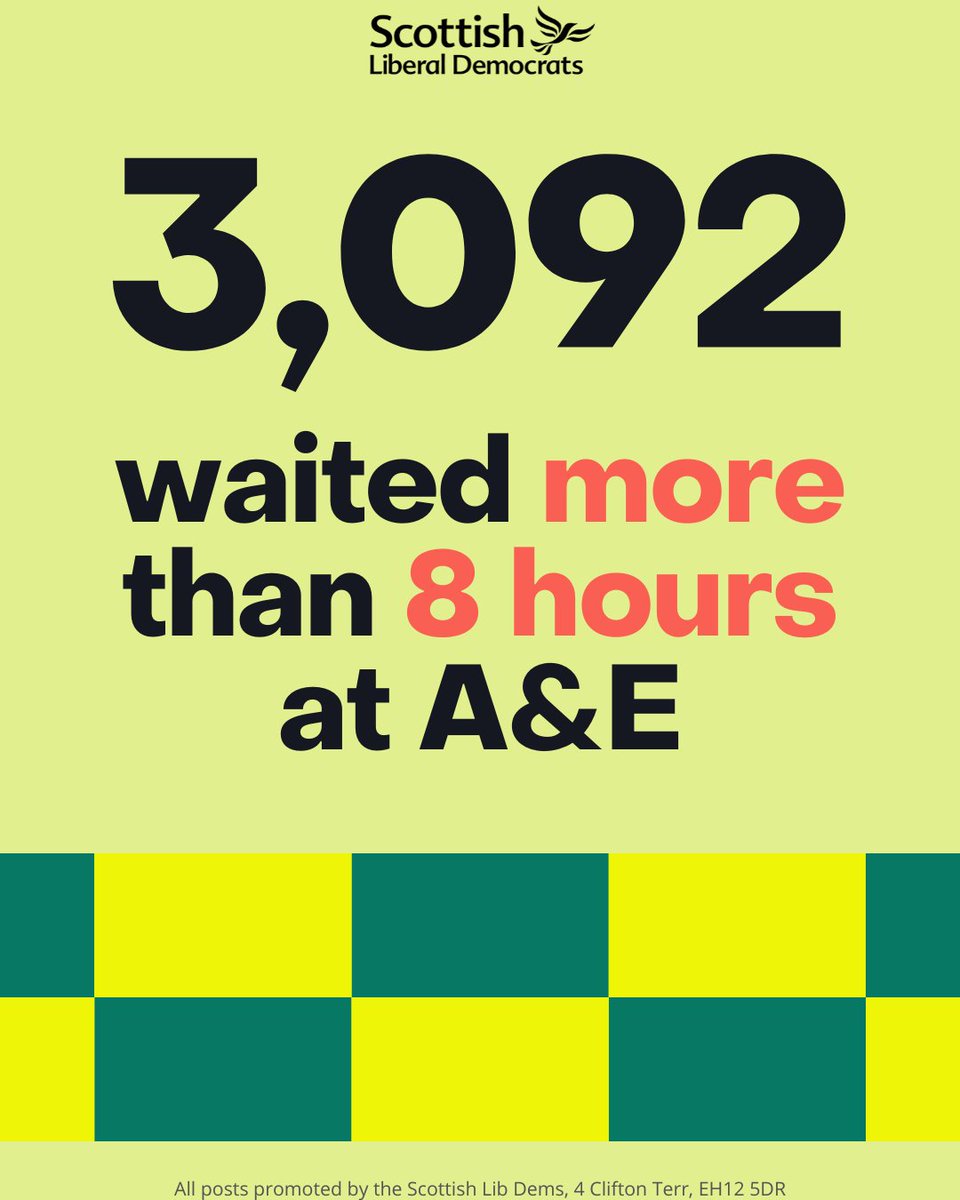 The SNP have completely failed to fix our A&E departments. Years of ministerial disinterest are coming home to roost and leaving A&E departments stuck in crisis. Patients and staff alike deserve better than this mismanagement.