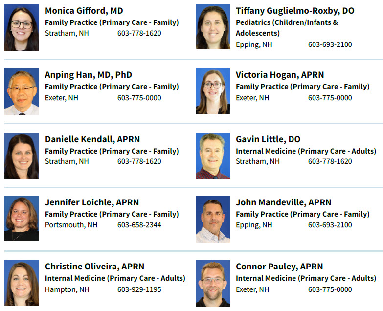 Now Accepting New Primary Care Patients! 
Search 30+ top-rated PCPs across 7 communities. Find the perfect provider to suit your needs. Call 603-580-7700 to join Core Physicians and prioritize your health. ❤️ corephysicians.org/new-patients