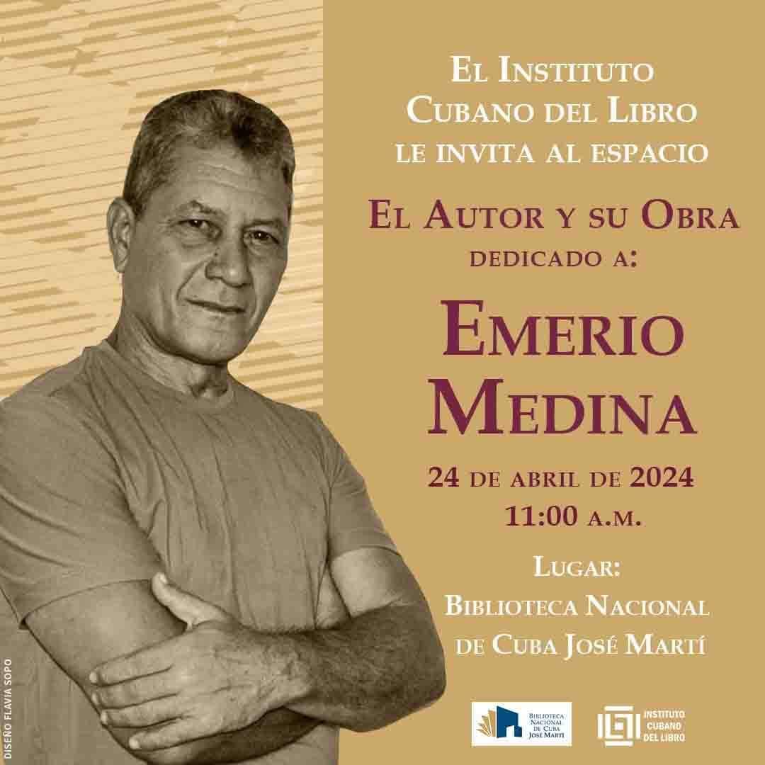 Hoy, Día del Idioma Español, recibiremos, en la @BiblioNacCuba a Leonardo Padura, mañana a Emerio Medina en El Autor y su Obra, espacio preparado por el Instituto Cubano del Libro. @cubano_libro #CubaesCultura