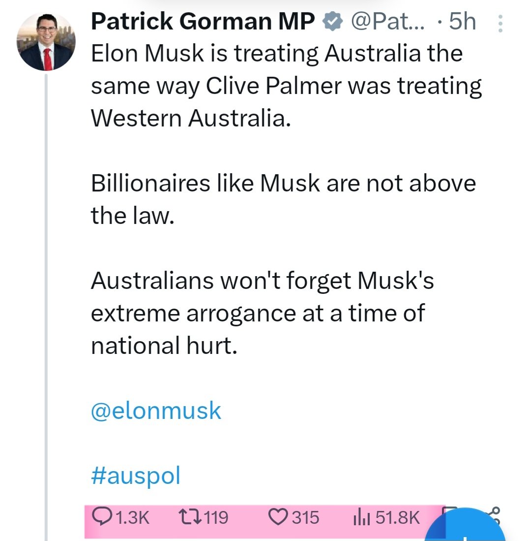 Patrick Possum Gorman the MP getting totally ratioed...*chortle*
@AustralianLabor 
#Embarrassment