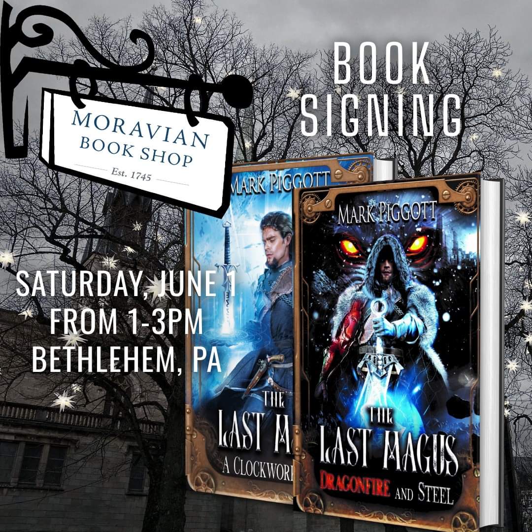 I would like to invite you to my first #booksigning in the Lehigh Valley at the historic @MoravianBkShop on Saturday, June 1, from 1-3pm in Bethlehem, PA. Founded in 1745, the Moravian Book Shop is the oldest bookstore in America and the oldest continuously operating bookstore