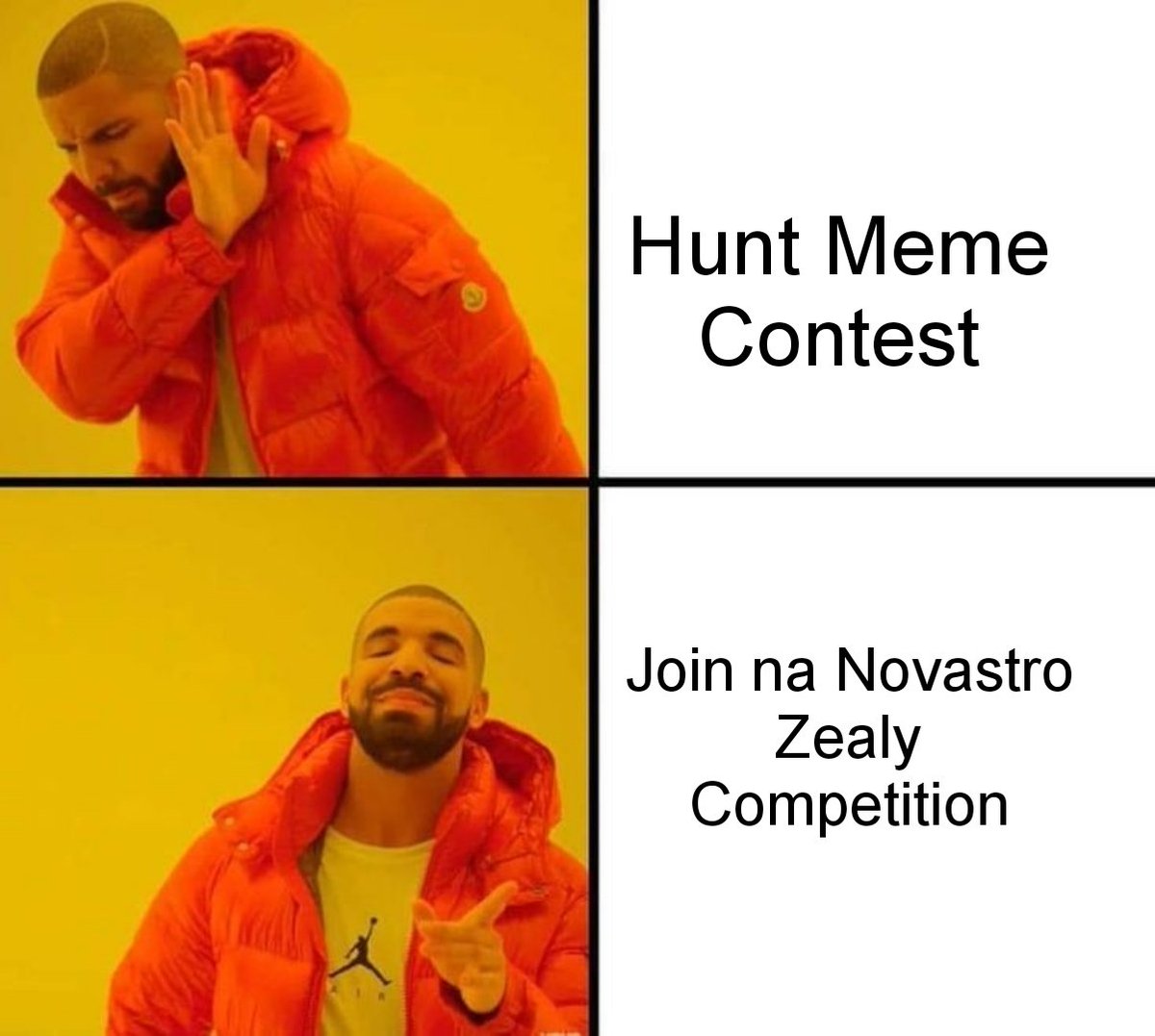 If you are looking for the best competition, Don't hunt the Meme contest. Instead Join the @Novastro_xyz Zealy Competition to share the prize of $2500. Link here 👇👇 zealy.io/cw/novastrocha…