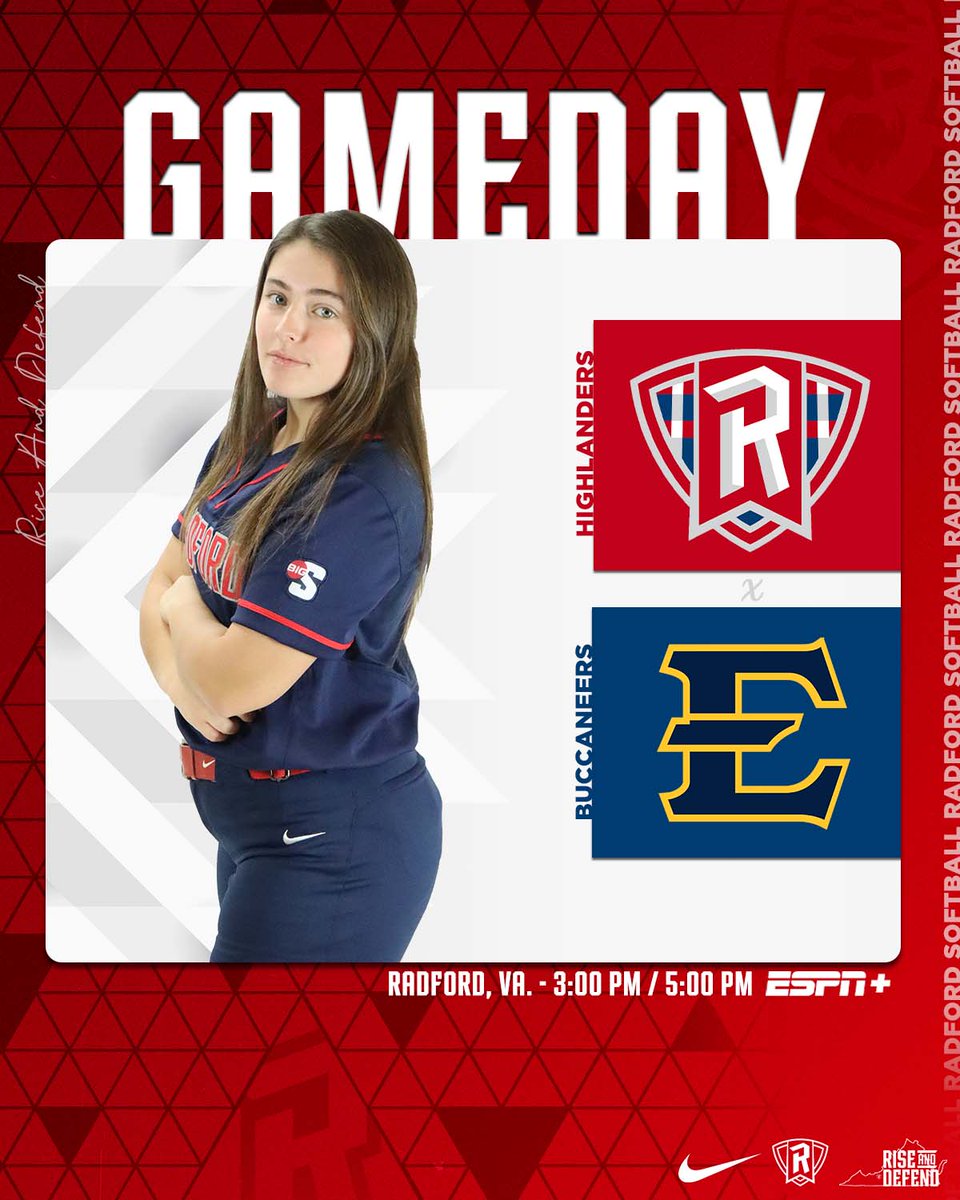 It's SENIOR DAY and we're doing a pink t-shirt giveaway before game one! The senior day ceremony will be between games one and two. 🆚 ETSU ⏰ 3:00/5:00 PM 📌 Radford, Va. 📺 es.pn/49TNRUa (G1) 📺 es.pn/49NphEE (G2) 📊 bit.ly/2G2CNtp #RiseAndDefend