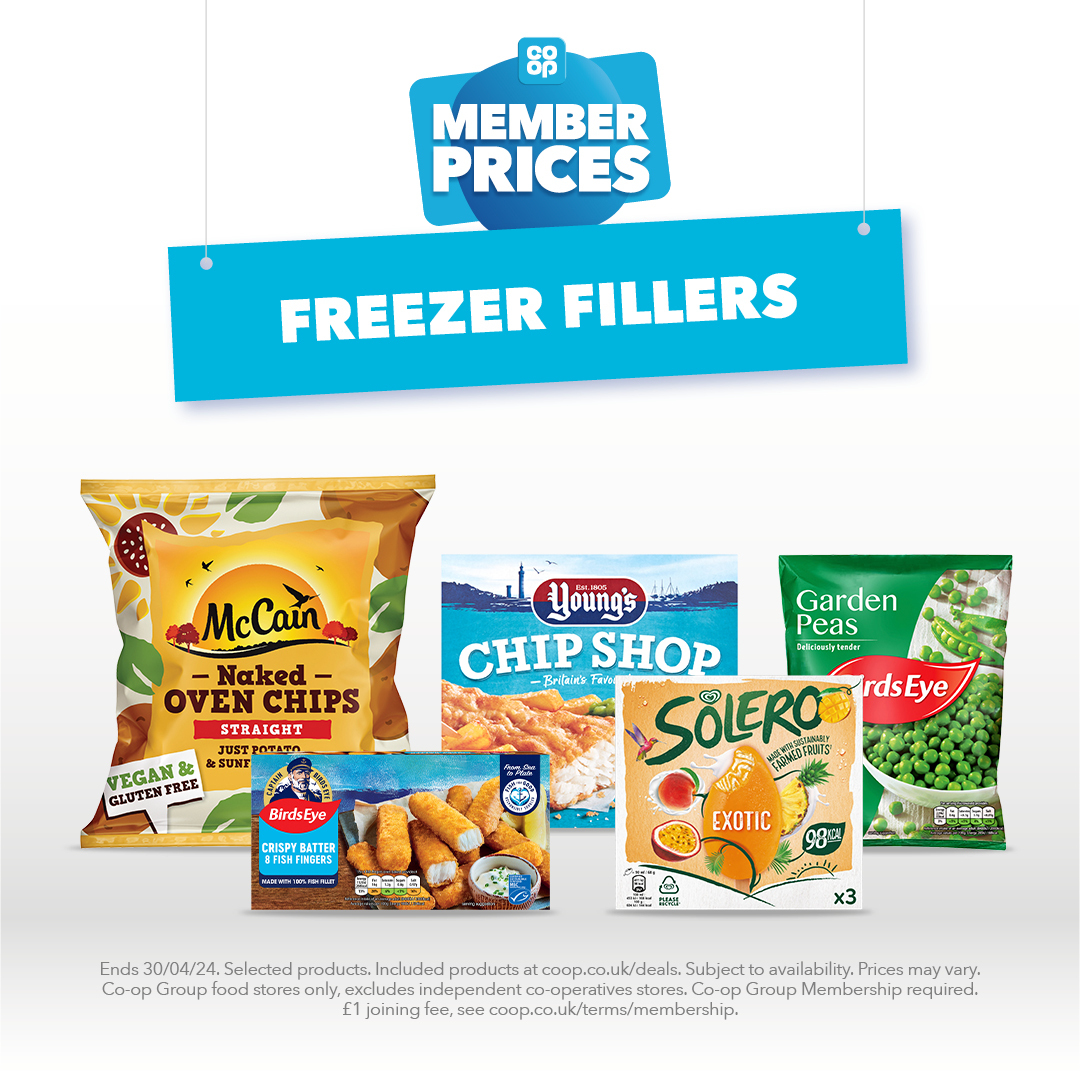 The <a href="/coopuk/">Co-op</a> freezer faves deal is now instore ❄️
Find even more Member Prices in the Big Event 
Not a Member yet? Sign up now 👉 coop.co.uk/membership