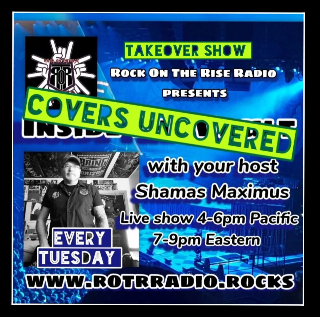 🔥Takeover Show🔥

Join our very own Master of Metalcore @Shamas_Maximus 🤘😎🤘 for 2 hours of the best & latest rock & metal covers!!

Let's rock out to how music should be made! 

👉rotrradio.rocks👈

#RockLivesHere #SoDoesMetal #ROTRArmy 
#CoversUncovered